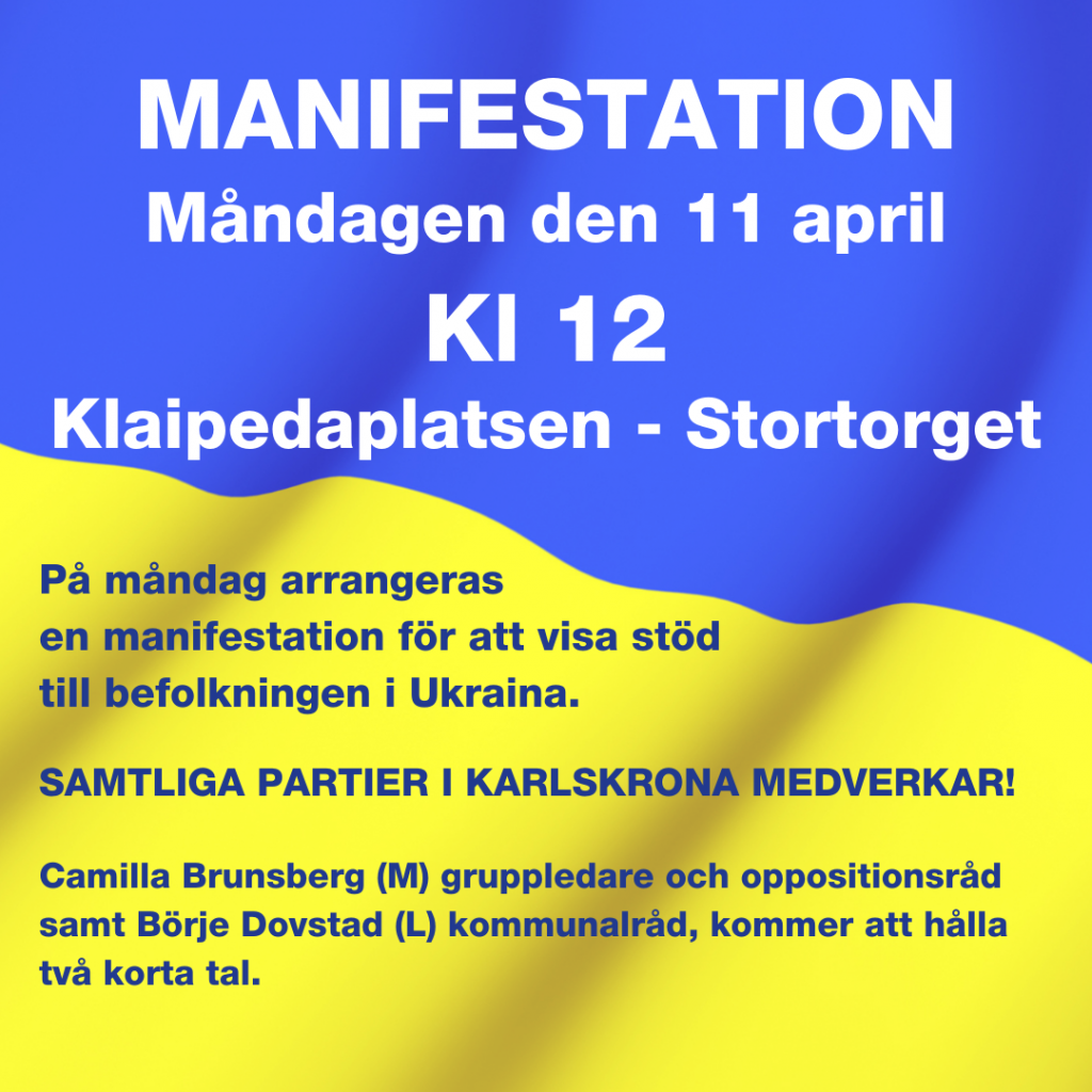 Manifestation på måndag!