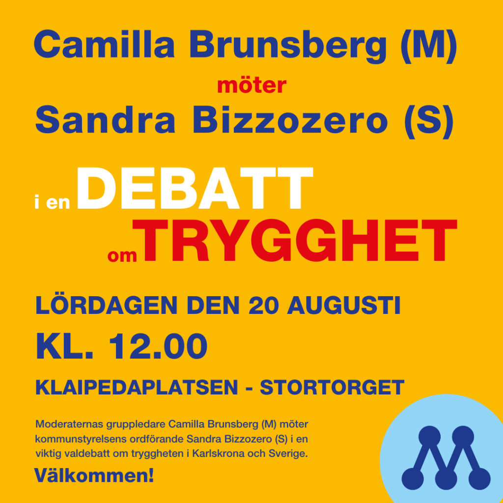 Välkommen till debatt mellan M och S